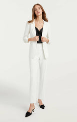 Women Crepe Khloe Blazer Ivory