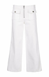 Women Azure Pant White