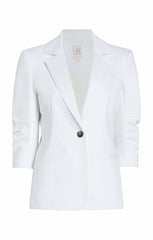 Women Denim Khloe Blazer White