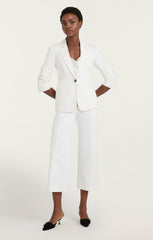 Women Denim Khloe Blazer White