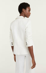 Women Denim Khloe Blazer White