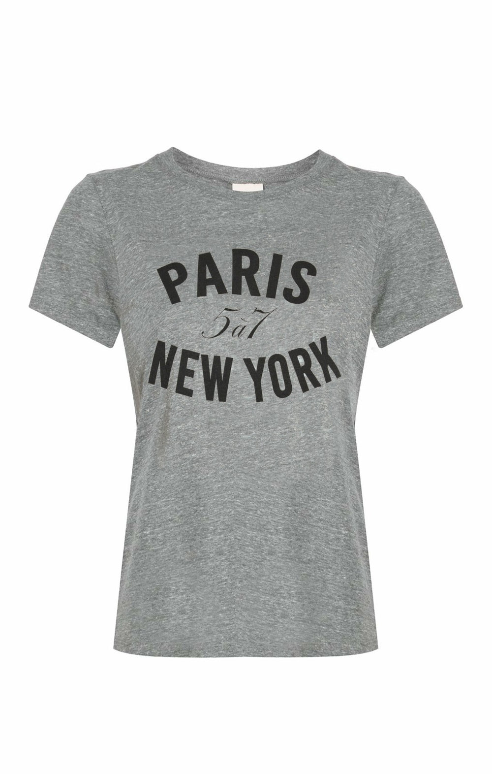 Women Paris New York Tee Heather Grey/Black