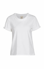 Women Braided Tee White