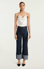Women Cuffed Benji Pant Indigo