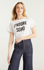 Women J'adore Soho Tee White/Black