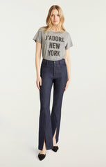 Women J'adore New York Tee Heather Grey/Black