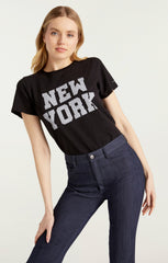 Women Soho New York Tee Black/White