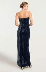 Women Eponine Gown Peacock Blue