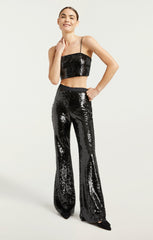 Women Sequin Nikki Top Black