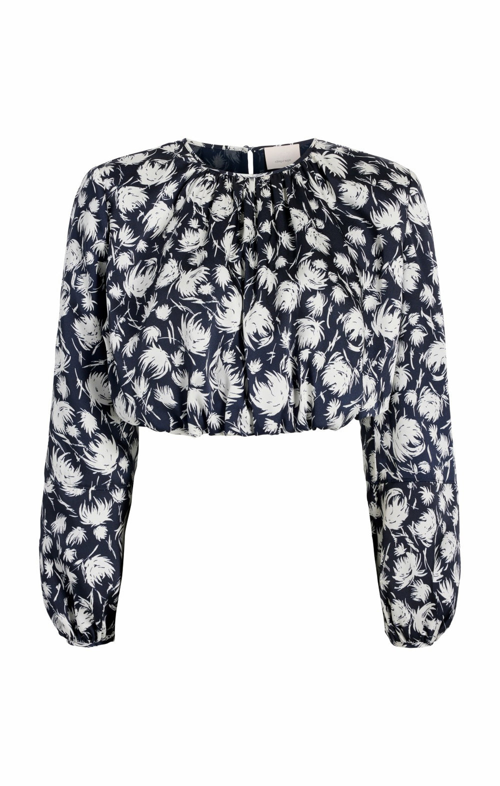 Women Graphic Floral Kamala Top Navy/Ivory
