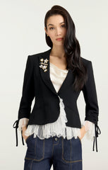 Women Le Petit Roxie Blazer Black/Ivory
