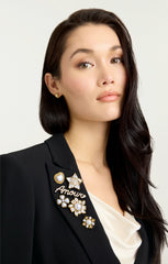 Women Le Petit Roxie Blazer Black/Ivory