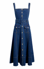 Women Vega Dress Medium Wash