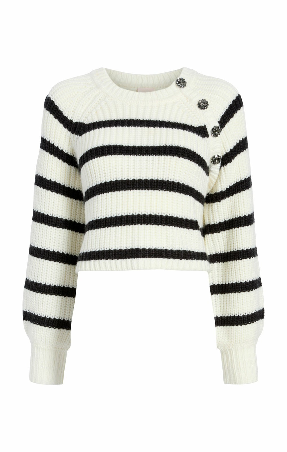 Women Striped Keren Pullover Ivory/Black