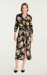 Women Brigitte Floral Jacey Dress Black Multi