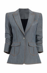Women Louisa Blazer Light Indigo