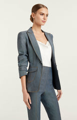 Women Louisa Blazer Light Indigo