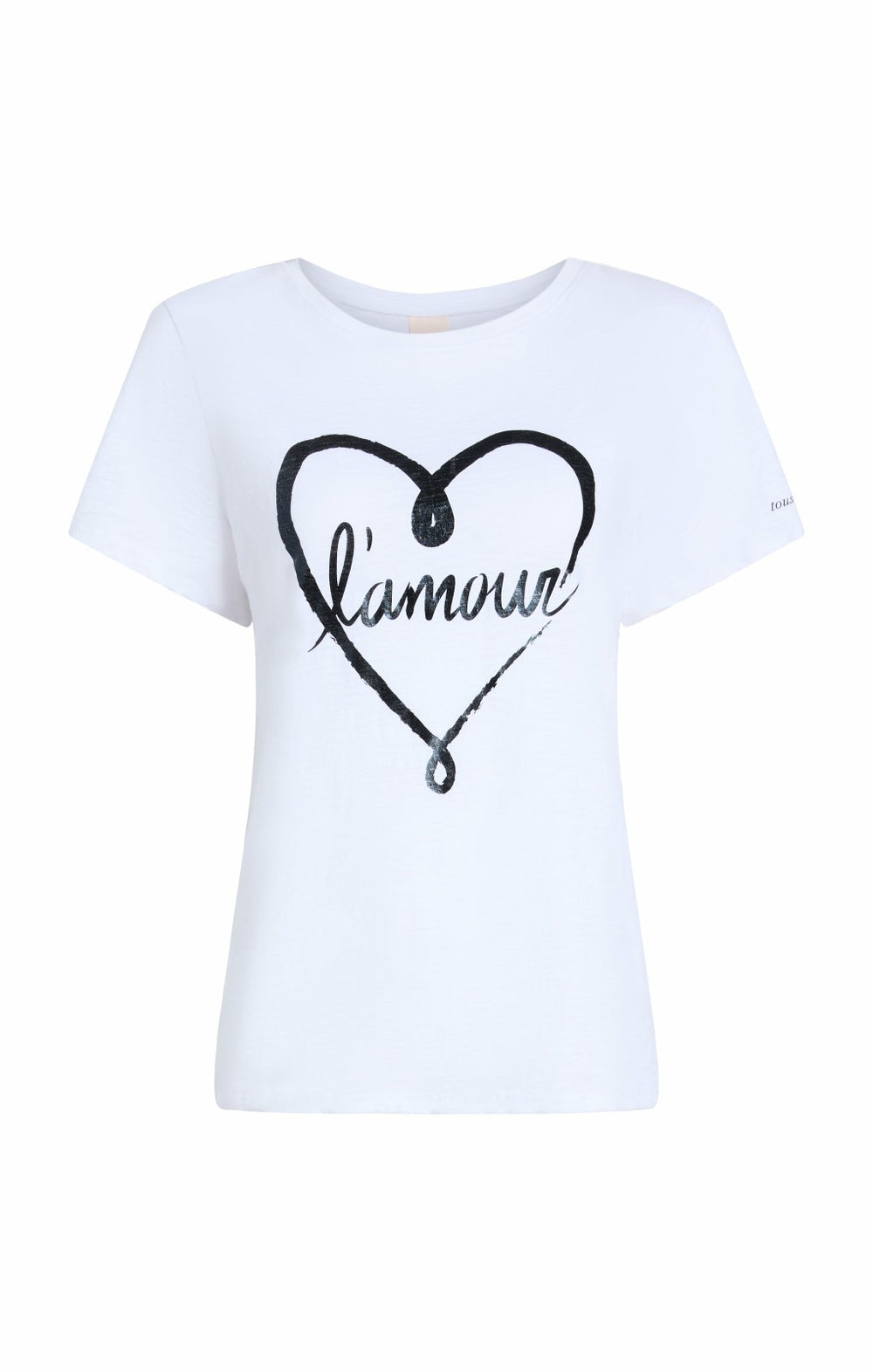 Women Doodled L'amour Tee White/Black