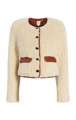 Women Naia Jacket Ivory/Mahogany