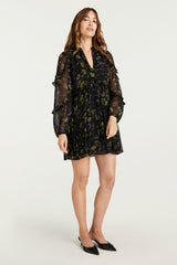 Women Robin Dress Black Multi