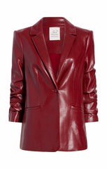 Women Vegan Leather Kylie Blazer Rhubarb