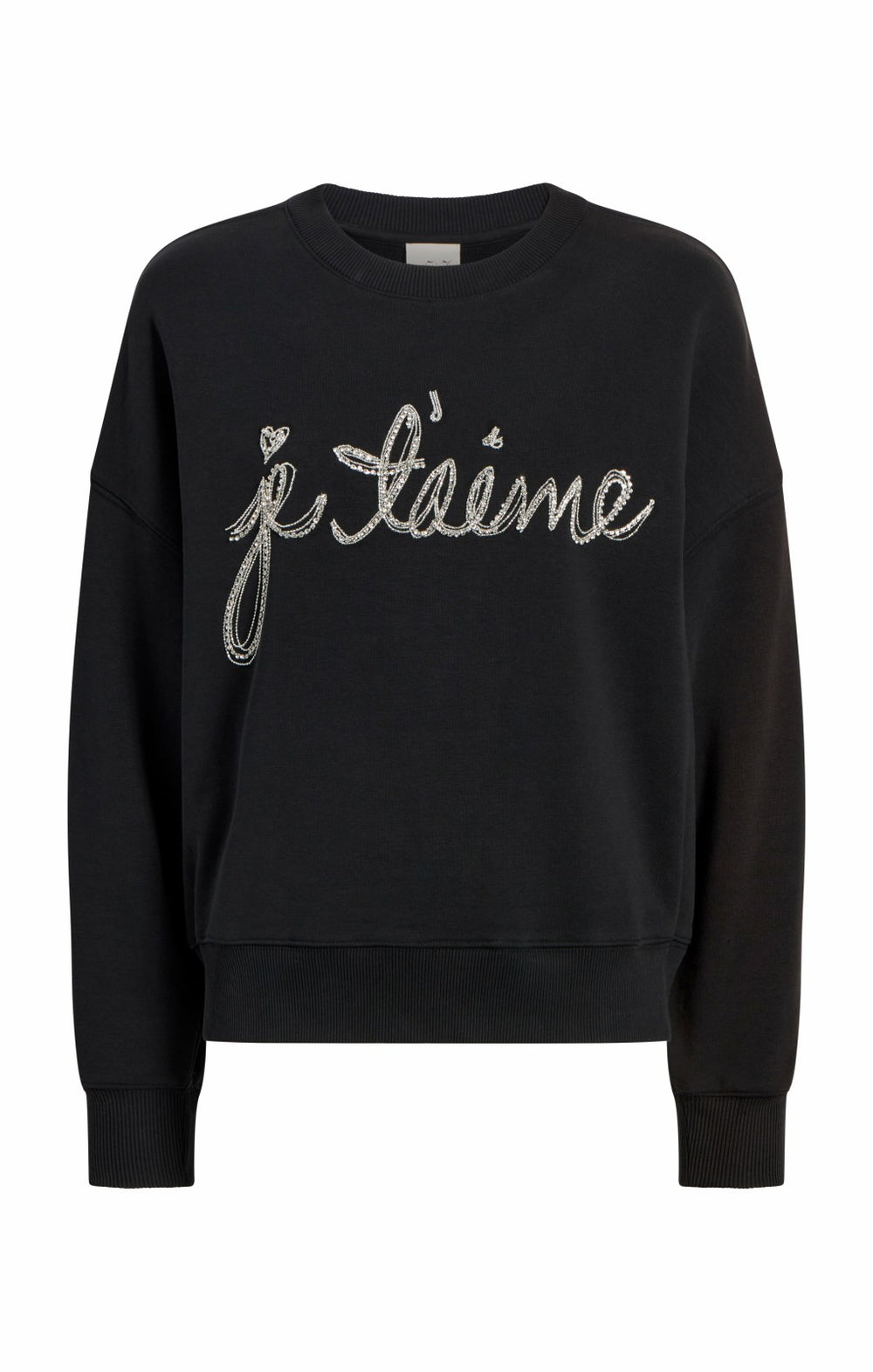 Women Je T'aime Chain Brandy Pullover Black