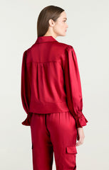 Women Long Sleeve Holly Jacket Red Currant