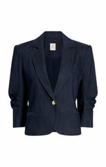 Women Petit Denim Khloe Blazer Indigo