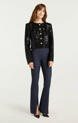 Women Sequin Randi Jacket Black