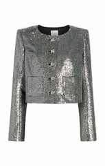 Women Sequin Randi Jacket Silver