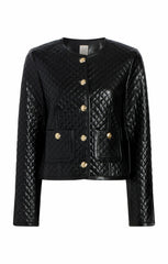Women Vegan Leather Brooke Jacket Black