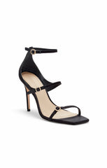 Women Celeste Satin Sandal Black