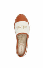 Women Jenna Canvas Espadrille Flats Natural/Cognac