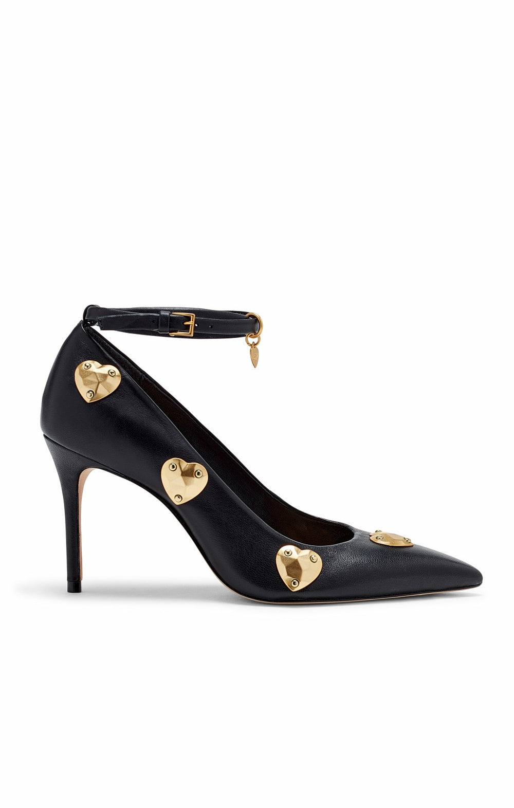 Women Madison Ankle Strap Pump Black/Gold