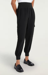 Women Crepe Giles Pant Black