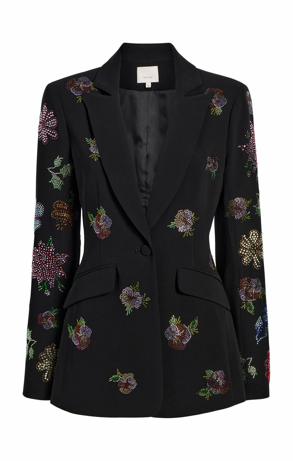 Women Heatset Pansy Garden Cheyenne Blazer Black/Multi