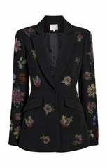 Women Heatset Pansy Garden Cheyenne Blazer Black/Multi