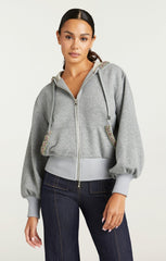 Women Heather Maddie Zip Up Sweatshirt Heather Grey/Multi