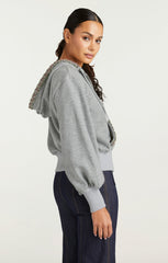 Women Heather Maddie Zip Up Sweatshirt Heather Grey/Multi