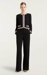 Women Sunburst Stacked Trim Penelope Jacket Black/Multi
