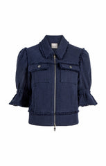 Women Boucle Holly Jacket Navy