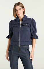 Women Boucle Holly Jacket Navy