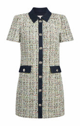 Women Anya Boucle Pammy Dress Patina Multi