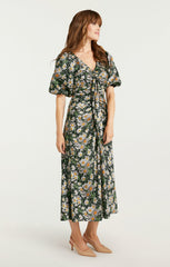 Women Cosmo Flowers Brenton Dress Black/London Fog