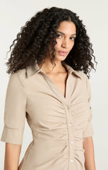 Women Mini Elina Dress Khaki