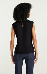 Women Twist Necklace Blaine Tee Black/Multi