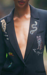 Women Jungle Heatset Karlie Blazer Black Multi