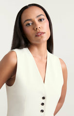 Women Kallen Vest Ivory