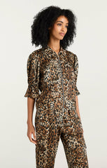 Women Leopard Holly Jacket Black/Sahara