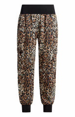 Women Leopard Giles Pant Black/Sahara